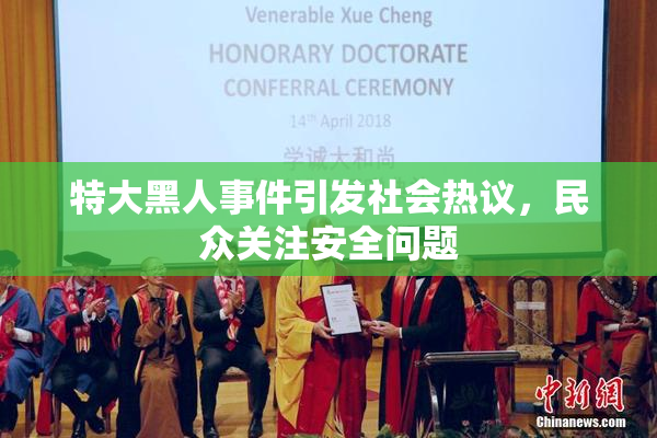 特大黑人事件引发社会热议，民众关注安全问题