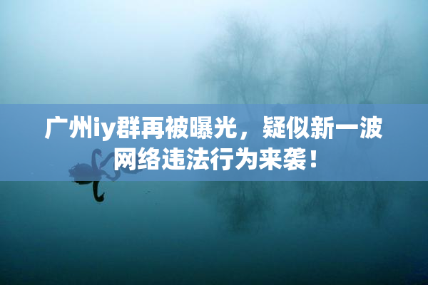 广州iy群再被曝光，疑似新一波网络违法行为来袭！