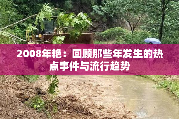 2008年艳：回顾那些年发生的热点事件与流行趋势