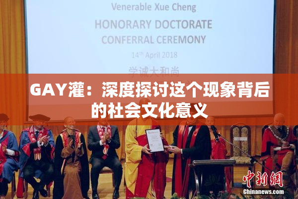 GAY灌：深度探讨这个现象背后的社会文化意义