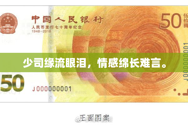 少司缘流眼泪，情感绵长难言。