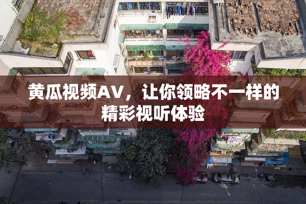黄瓜视频AV，让你领略不一样的精彩视听体验