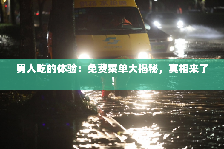 男人吃的体验：免费菜单大揭秘，真相来了！