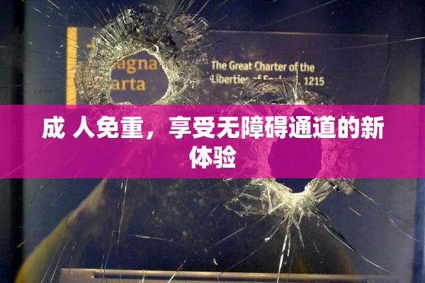 成 人免重，享受无障碍通道的新体验