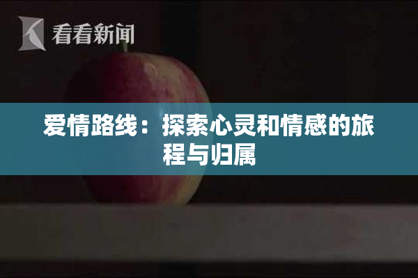 爱情路线：探索心灵和情感的旅程与归属