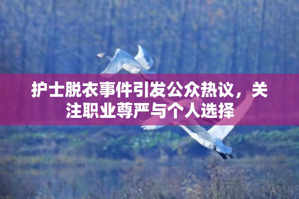 护士脱衣事件引发公众热议，关注职业尊严与个人选择