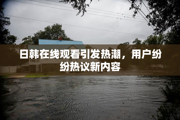 日韩在线观看引发热潮，用户纷纷热议新内容