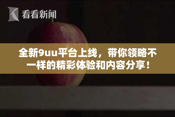 全新9uu平台上线，带你领略不一样的精彩体验和内容分享！