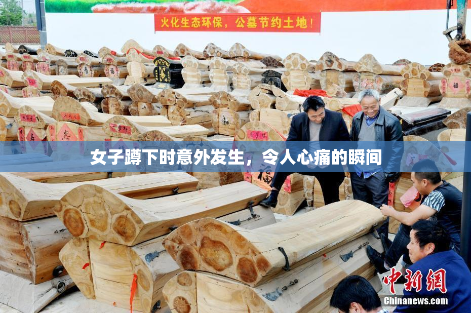 女子蹲下时意外发生，令人心痛的瞬间