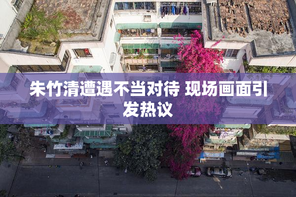 朱竹清遭遇不当对待 现场画面引发热议