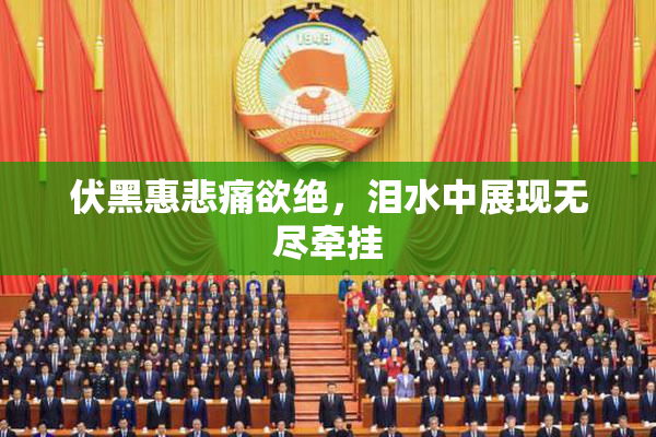 伏黑惠悲痛欲绝，泪水中展现无尽牵挂