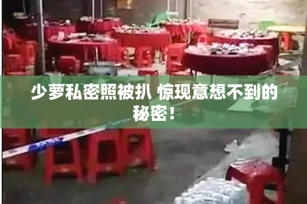 少萝私密照被扒 惊现意想不到的秘密！