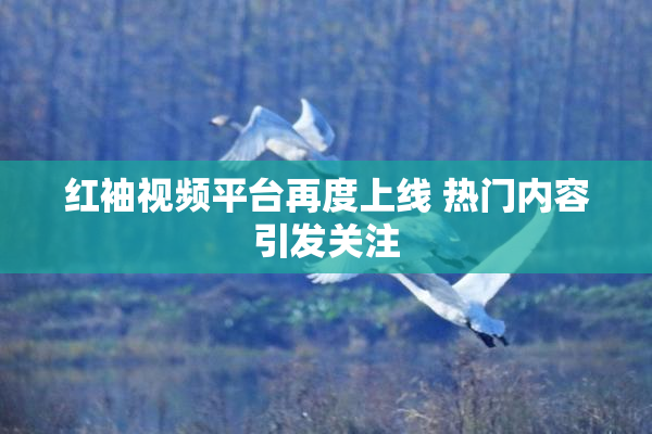 红袖视频平台再度上线 热门内容引发关注
