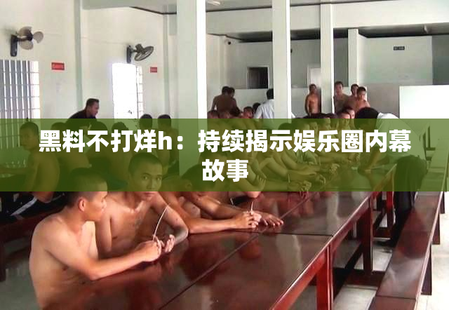 黑料不打烊h：持续揭示娱乐圈内幕故事