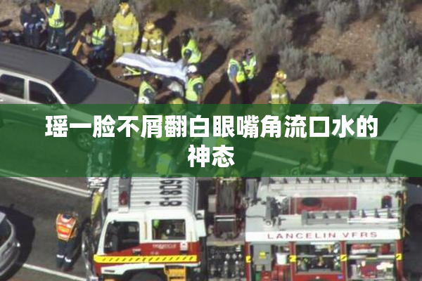 瑶一脸不屑翻白眼嘴角流口水的神态