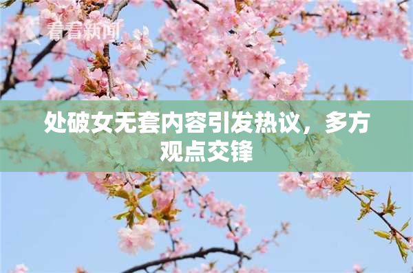 处破女无套内容引发热议，多方观点交锋