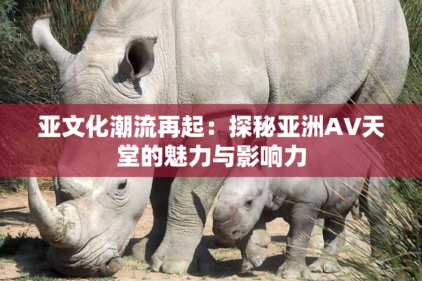 亚文化潮流再起：探秘亚洲AV天堂的魅力与影响力