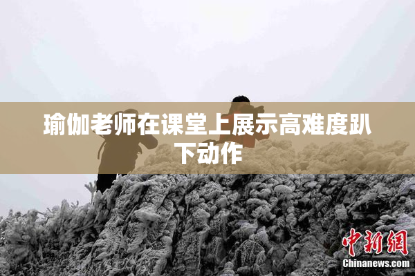 瑜伽老师在课堂上展示高难度趴下动作