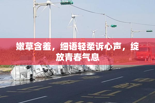 嫩草含羞，细语轻柔诉心声，绽放青春气息