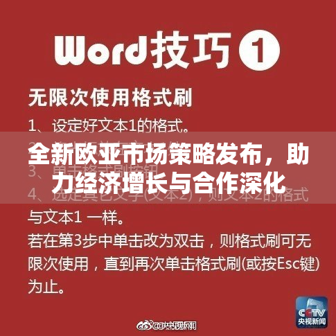 全新欧亚市场策略发布，助力经济增长与合作深化