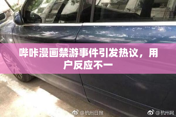 哔咔漫画禁游事件引发热议，用户反应不一