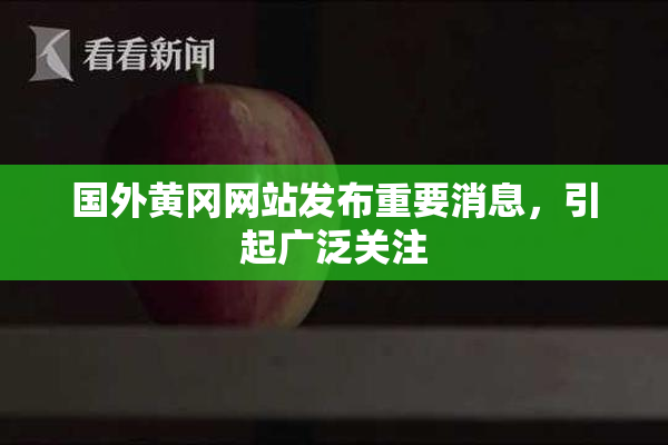国外黄冈网站发布重要消息，引起广泛关注