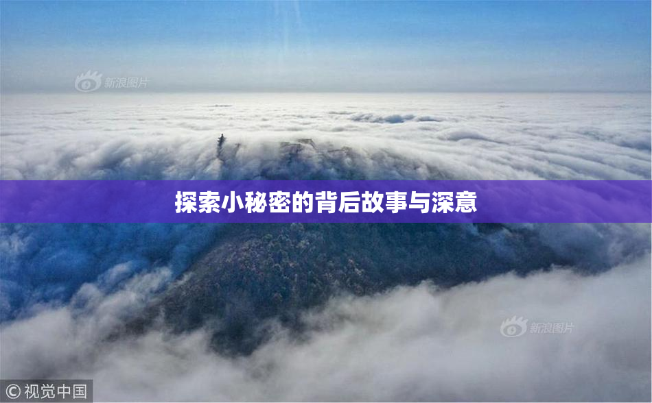 探索小秘密的背后故事与深意
