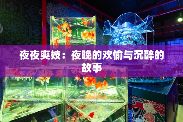 夜夜爽妓：夜晚的欢愉与沉醉的故事