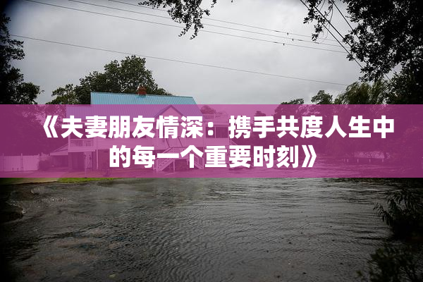 《夫妻朋友情深：携手共度人生中的每一个重要时刻》