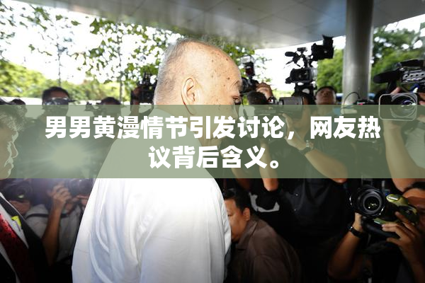 男男黄漫情节引发讨论，网友热议背后含义。