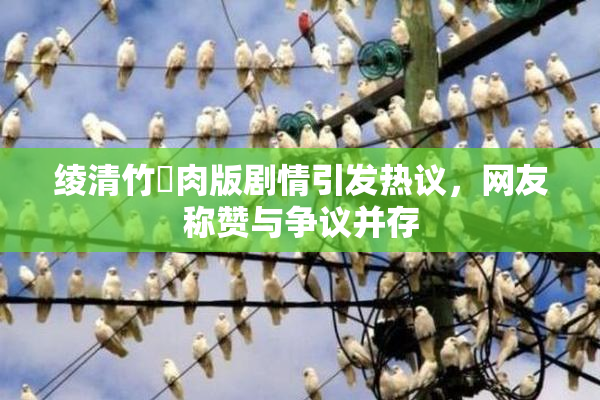 绫清竹婬肉版剧情引发热议，网友称赞与争议并存