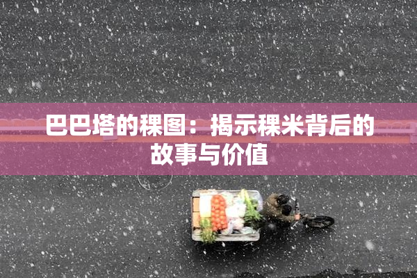巴巴塔的稞图：揭示稞米背后的故事与价值
