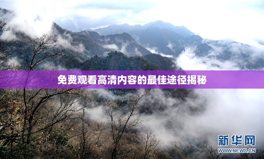 免费观看高清内容的最佳途径揭秘