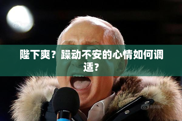 陛下爽？躁动不安的心情如何调适？