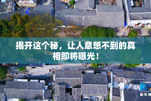 揭开这个秘，让人意想不到的真相即将曝光！