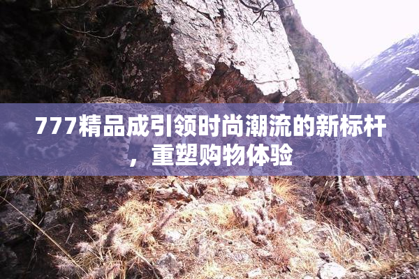 777精品成引领时尚潮流的新标杆，重塑购物体验