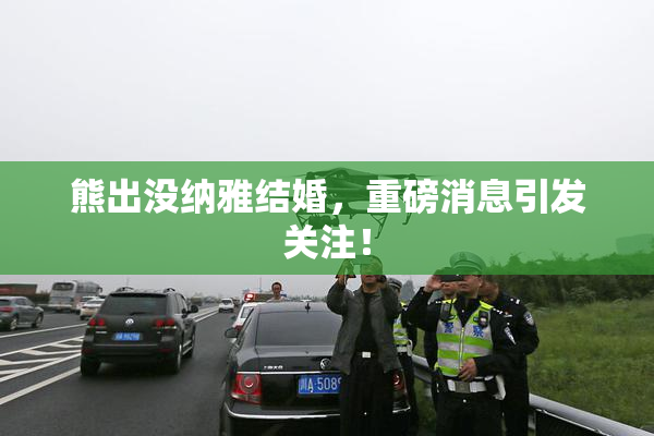 熊出没纳雅结婚，重磅消息引发关注！