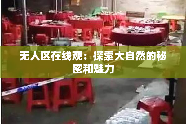 无人区在线观：探索大自然的秘密和魅力