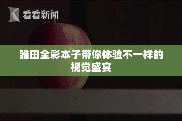 雏田全彩本子带你体验不一样的视觉盛宴
