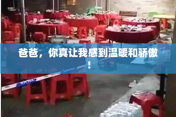 爸爸，你真让我感到温暖和骄傲！