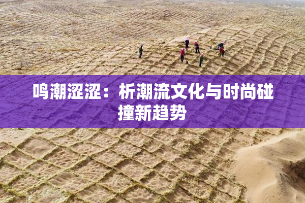 鸣潮涩涩：析潮流文化与时尚碰撞新趋势