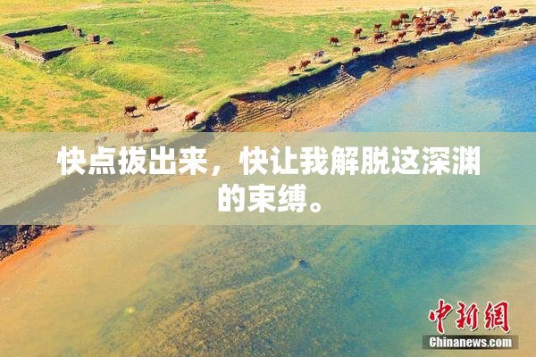 快点拔出来，快让我解脱这深渊的束缚。