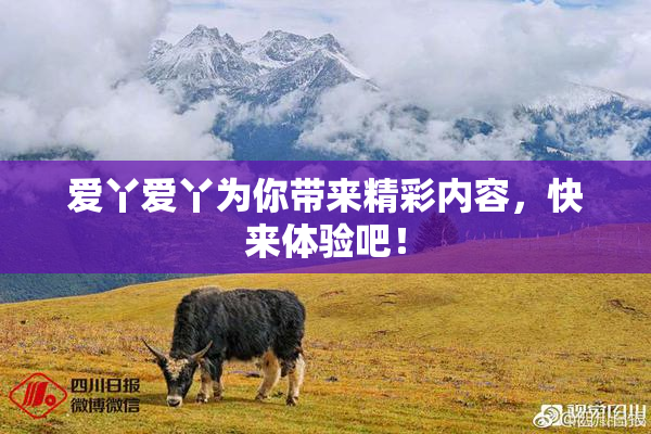 爱丫爱丫为你带来精彩内容，快来体验吧！
