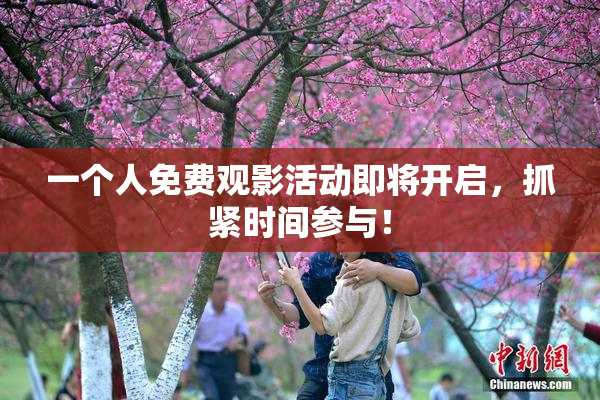 一个人免费观影活动即将开启，抓紧时间参与！