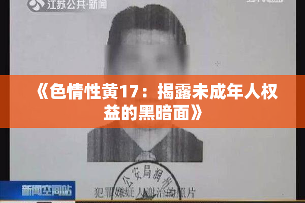 《色情性黄17：揭露未成年人权益的黑暗面》