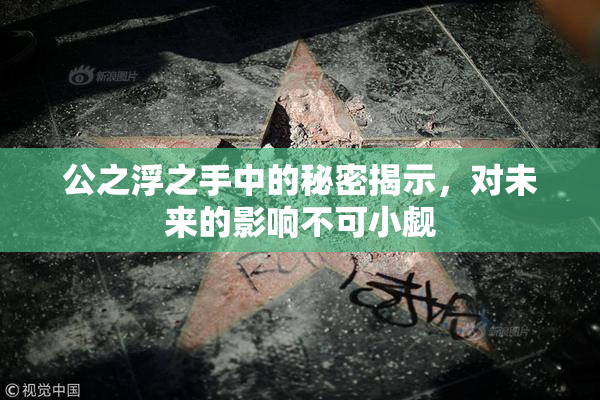 公之浮之手中的秘密揭示，对未来的影响不可小觑