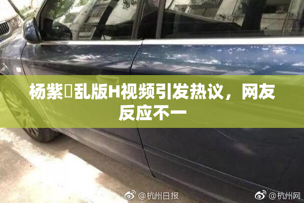 杨紫婬乱版H视频引发热议，网友反应不一