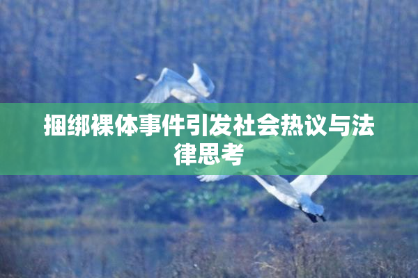 捆绑裸体事件引发社会热议与法律思考