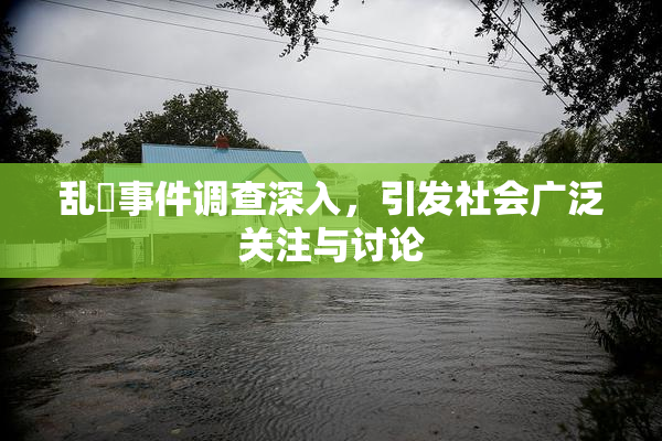 乱婬事件调查深入，引发社会广泛关注与讨论