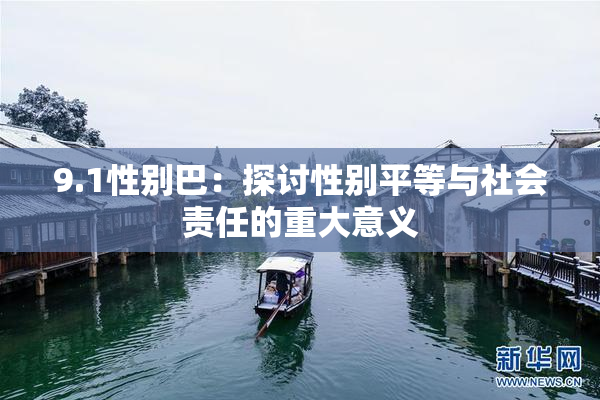 9.1性别巴：探讨性别平等与社会责任的重大意义